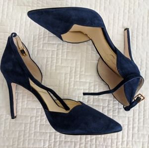 Jessica Simpson Suede Ankle Strap Heels -8